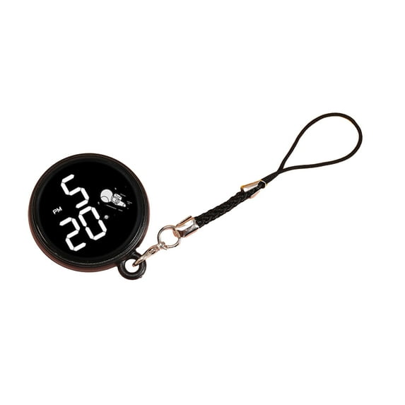 Mosey Student Pendant Watch Waterproof LED Digital Electronic Time Display Mirror Keychain with Hanging Rope Watch
