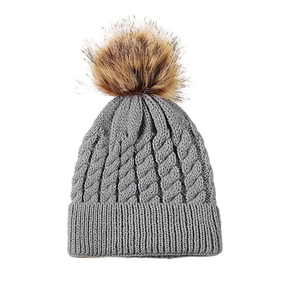 Mosey Thermal Beanie Hat Stay Warm Stylish Parent-Child Autumn Winter Cold-proof Fine Workmanship Hat for Cold Weather