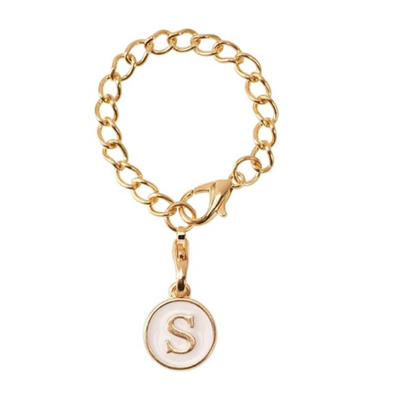 Mosey Tumbler Hanging Charm Metal Link Chain Fashion Capital Letter Oil-dripping Water Cup Mug Handle Identification Decoration Chain Pendant Accessories