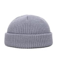 thumbnail image 1 of Mosey Unisex Winter Hat Knitted Warm Thick Elastic Anti-slip Regular Fit Solid Color Folded Edge Round Dome Top Women Men Cycling Cap Beanie, 1 of 8