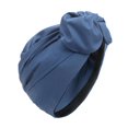 thumbnail image 1 of Mosey Women Cross Headscarf Solid Color Bow-knot Bandana Soft Breathable Turban Hat Retro Style Headwrap for Short Hair Long Hair Ladies Fashion Accessories, 1 of 8