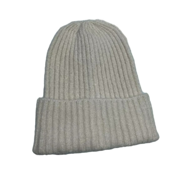 Mosey Women Fall Winter Hat Knitted Solid Color High Elastic Dome Anti-slip Regular Fit Soft Warm No Brim Windproof Warm Unisex Winter Cap Adult Beanie