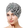 thumbnail image 1 of Mosey Women Hat Solid Color Fashionable Women Turban Hat Comfortable Decorative Head Wrap for Ladies Girls, 1 of 7