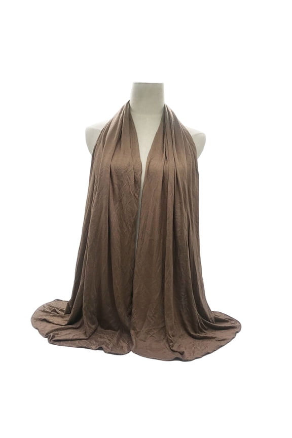 Women Scarf Solid Color Modal Sun Protection Anti Pilling Shawl Elegant Long Head Wrap Scarf Streetwear