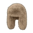 thumbnail image 1 of Mosey Women Winter Imitation Mink Lei Feng Hat Solid Color Plush Hat Thickened Warm Ski Coldproof Earflap Hat, 1 of 8