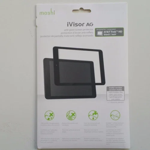Moshi Ivisor Ag Matte Finish Screen Protector For At&T Trek Hd Black New Oem