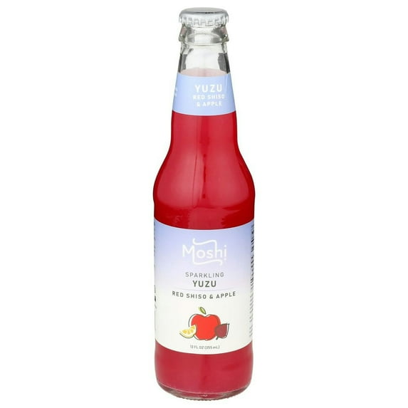 Moshi Sparkling Yuzu Red Shiso Juice 12 oz (Pack Of 12)