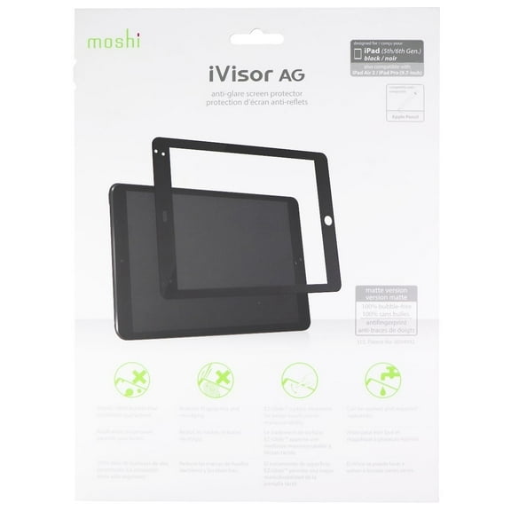 Moshi ivisor Ag Screen Protector for iPad (5th/6th Gen) / Air 2 / Pro 9.7