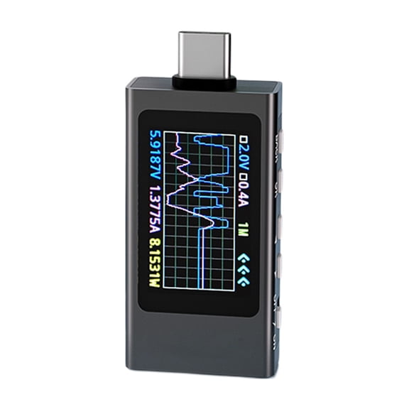Mosiee 0~40V Tester Voltmeter Ammeter Fast Charge Detection Capacity Ripple Measurement