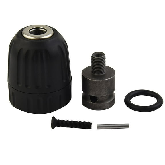 Mosiee 0.8-10mm Keyless Drill Chuck Black Hex Shank/Sds/Socket 24Unf Thread Adaptor Hardware Tool Unique Locking Function