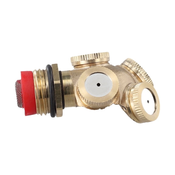 Mosiee 1/2" Brass Spray Nozzle with Filter, Cooling Water, Garden Irrigation 1pcs