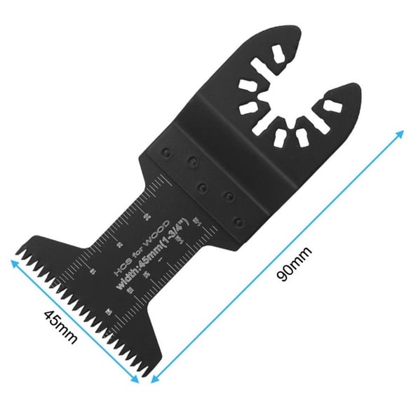Mosiee 1/2Pcs 45mm Hcs Saw Blades Oscillating Blade Saw Blades Oscillating Multitool for Renovator Power Cutting Multimaster Tools Coarse Tooth