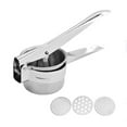 thumbnail image 1 of Mosiee 1 Set Stainless Steel Press Mashed Press Squeeze Potato Ricer Fruit Vegetable Lemon Masher Heavy Duty Manual Juicer Kitchen Tool, 1 of 8
