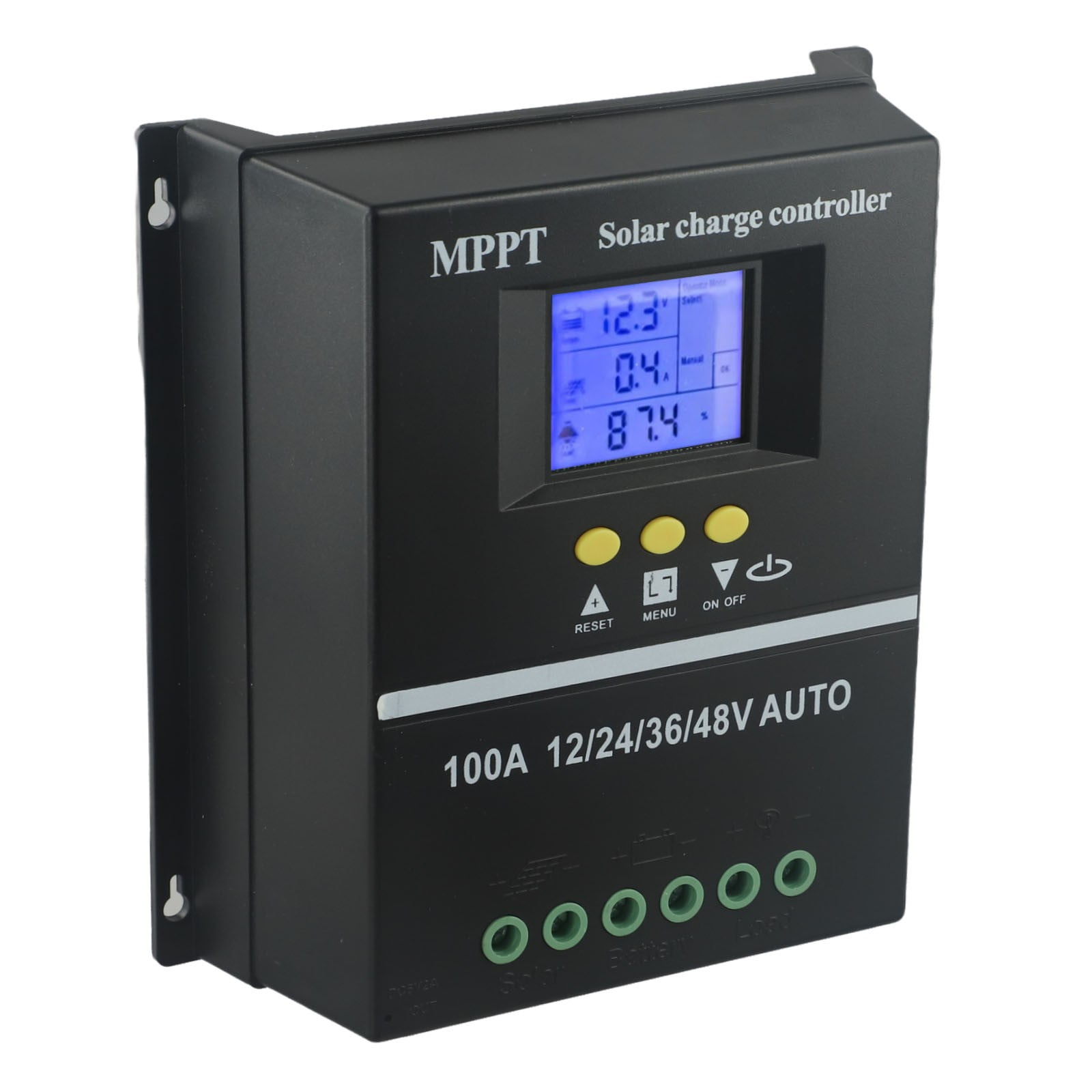 Mosiee 100A Mppt 100A 80A 60A Solar Charge Controller 12V 24V 36V 48V Solar Panel Acid/Lithium Battery Regulator Dual Usb
