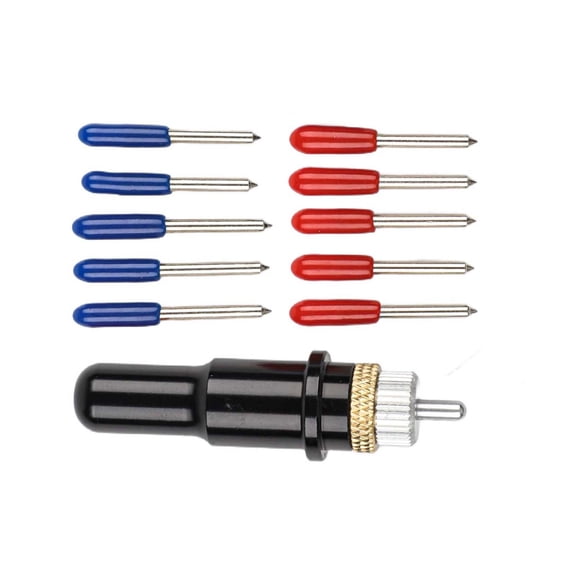 Mosiee 10Pcs Carbide Steel Blades and Blade Holder for Roland Vinyl Cutting Machines