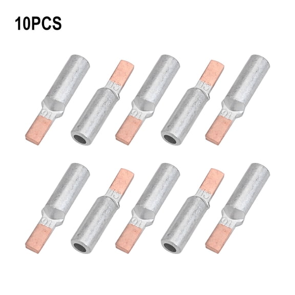 Mosiee 10Pcs Copper Aluminum Terminals Dtlc-16 Cable Crimp Terminals Wire Connector Electrical Equipment Supplies