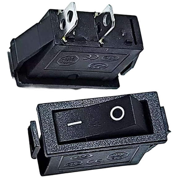 Mosiee 10Pcs Rocker Switch 2-Pin On/Off Boat Switch Ac250V Built-In Switch 31X10mm A