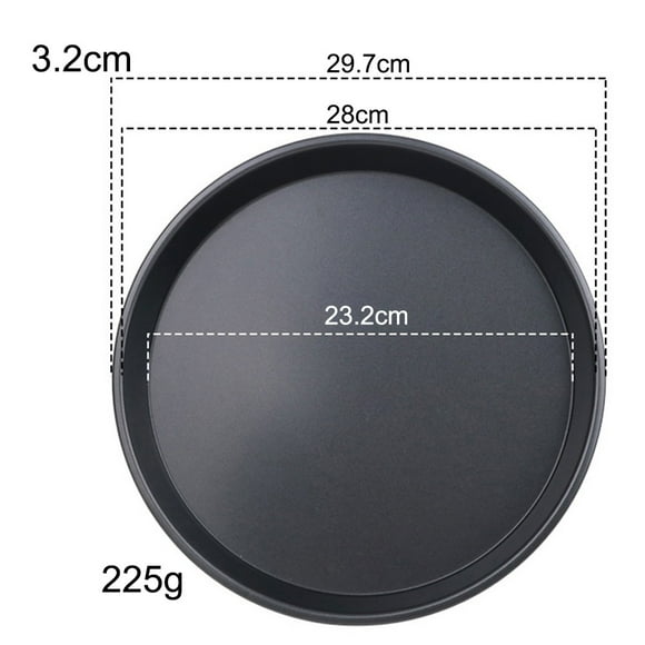 Mosiee 12 Inch Microwave Oven Pan Chip Tray Dish Pizza Bacon Baking Non-Stick Cook Tray