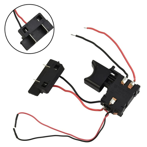 Mosiee 12V 14.4V 18V Cordless Drill Trigger Switch with Speed Control & Led Light for Electric Hand Drill Replacement Power Tool Part
