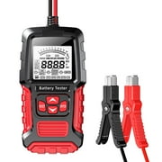 Mosiee 12V 24V Car Battery Tester Lcd Battery Analyzer Test Tool Scanner Diagnostic Digital Analyzer Tester for Car Truck Motorcycle Red