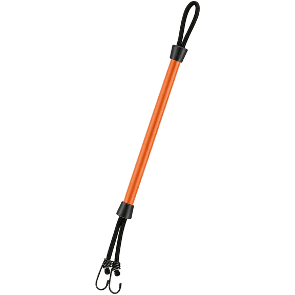 Mosiee 16/22In Stainless Steel Marine Bungee Line Carbon Fiber Elastic Rope Hook B
