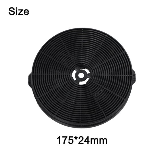 Mosiee 175Mm*24Mm Activated Carbon Filter Kitchen Range Hood Accessories Filters 2Pcs Kitchen Appliances Range Hood Parts