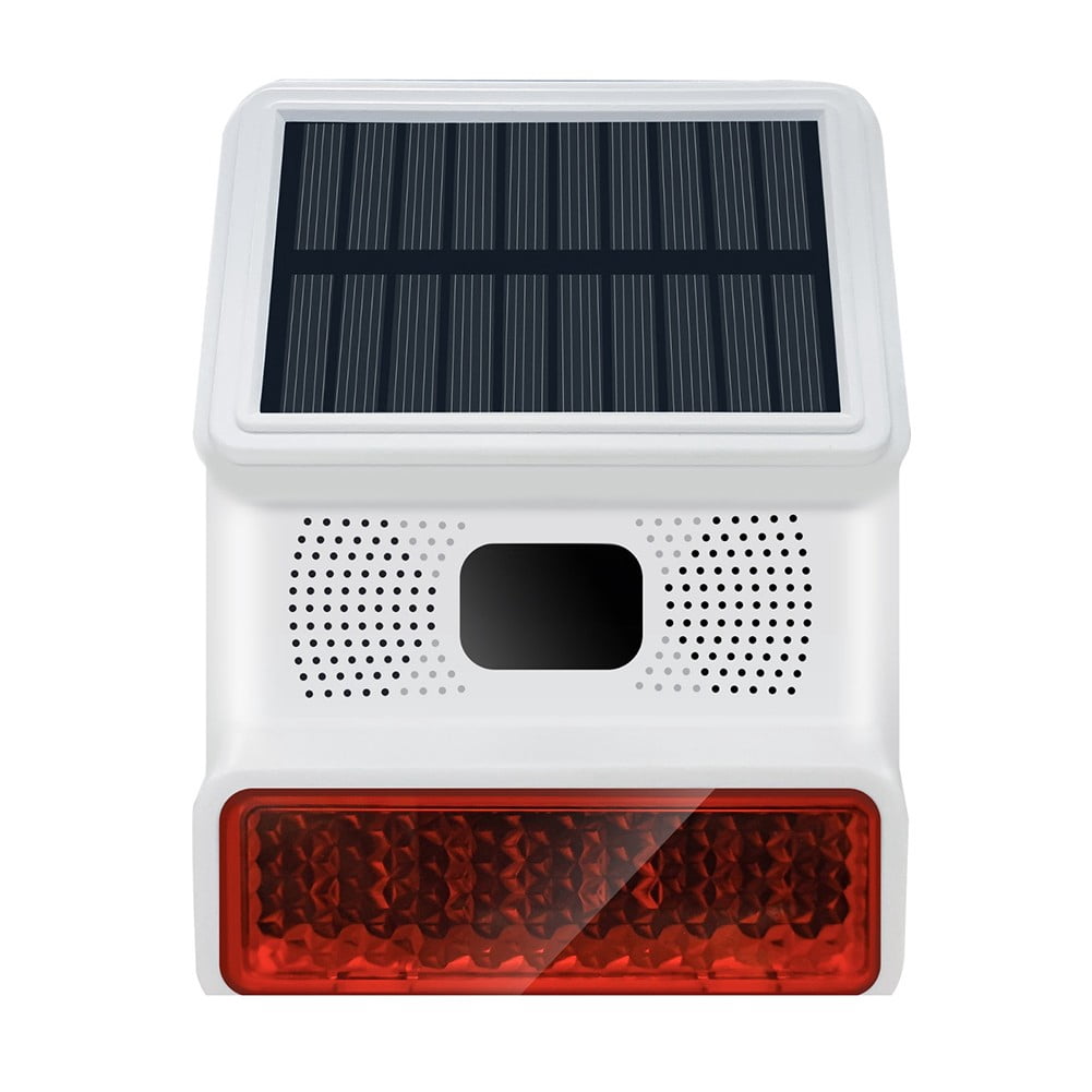 Mosiee 1PCS 433MHz Solar Outdoor Waterproof Alarm with Human Infrared Sensor Alarm