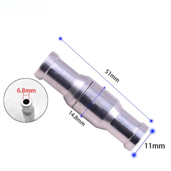 Mosiee 1Pc Aluminum Fuel Check Valve for Car Truck Marine Check Valve 10mm