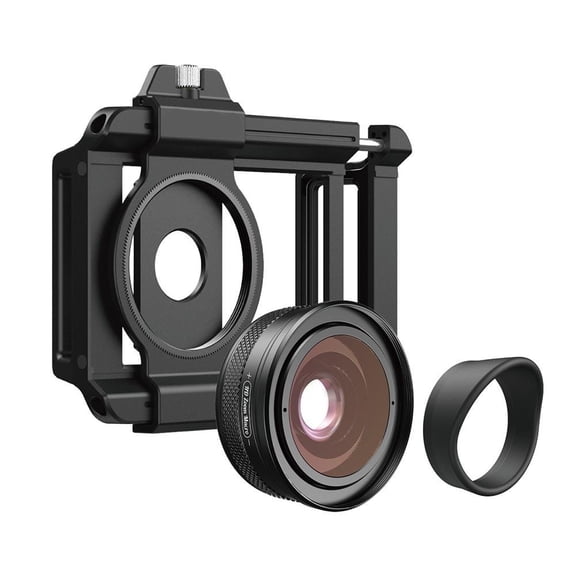 Mosiee 1Pc Apl-Zm100 Macro Lens 10-20X Zoom Macro Lens High-Definition Miniature Mobile Phone Camera Lens with Mobile Phone Holder