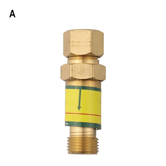 Mosiee 1Pc Gas Welding Oxygen/Acetylene/Methane Flashback Arrestor Automatic Reset 80*20*20 Mm Check Valves Welding Accessories Tools A