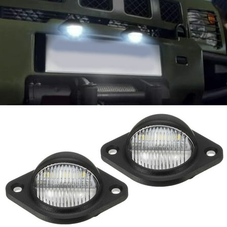 Mosiee 2 Pcs 3Led License Plate Light Number Plate Lights Tag Lights For Trucks Suv Rv