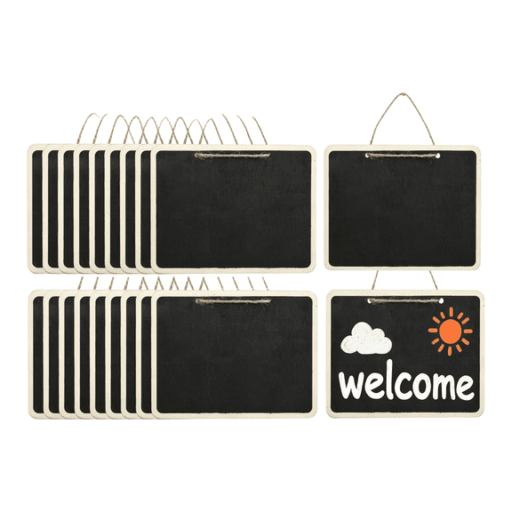 Mosiee 20-Pack Double-Sided Chalkboards with String for Creative Party Decor