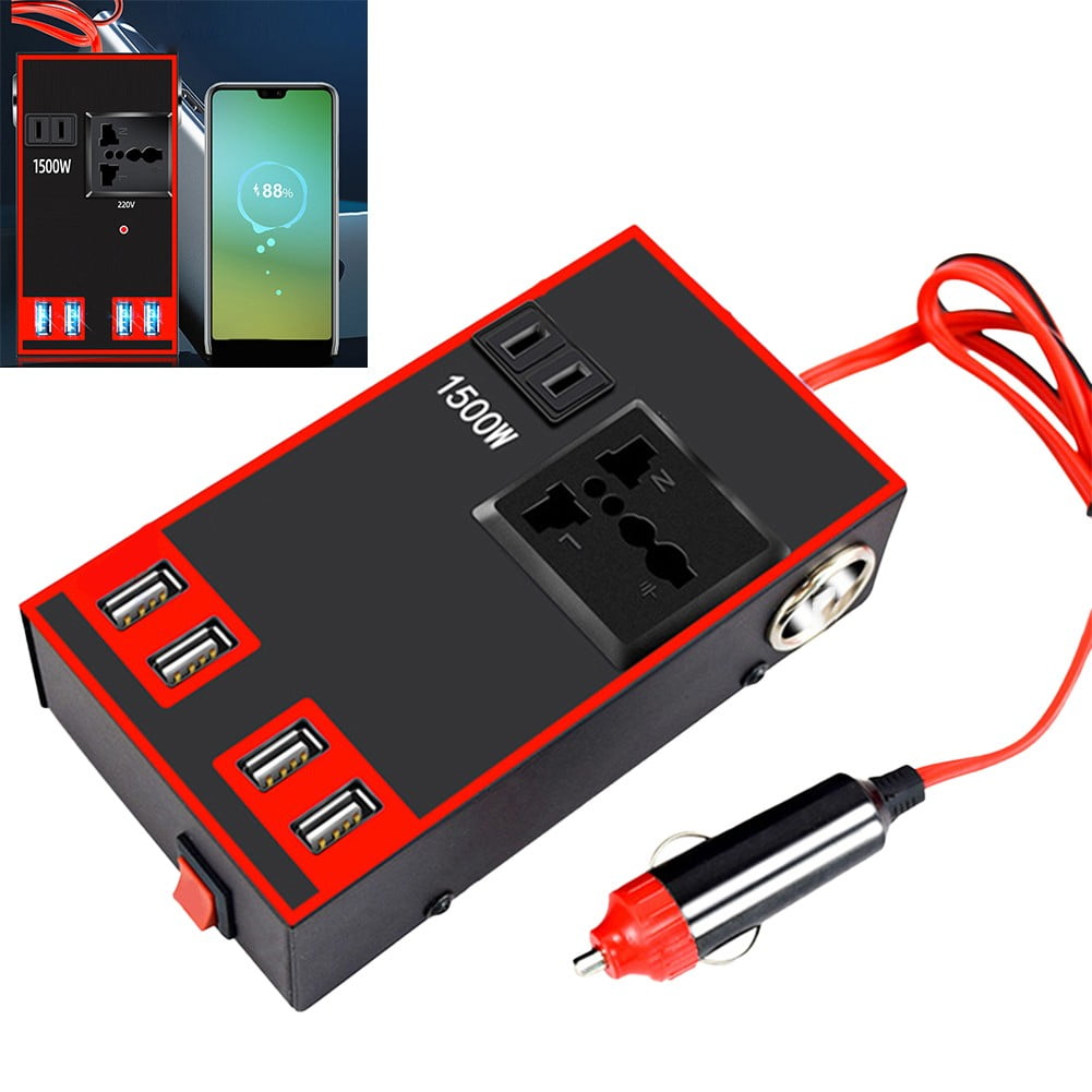 Mosiee 200W Converter Power Inverter Dc 12V/24V To Dc 110V/220V Invertor Ports Adapter