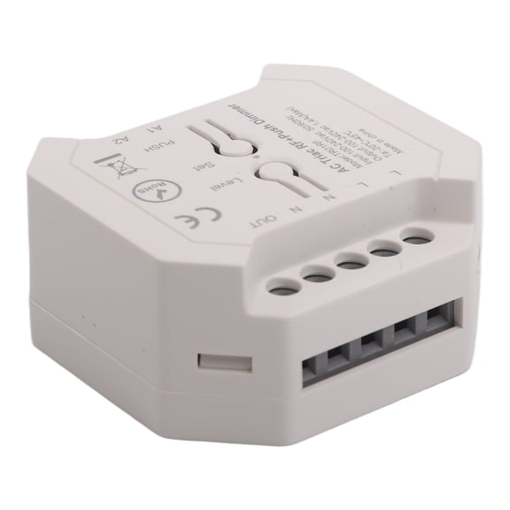 Mosiee 2026 Wireless Ac Triac Led Dimmer Switch 110-220V with Push Button Control for Dimmable Led Incandescent & Halogen 2.4G Rf