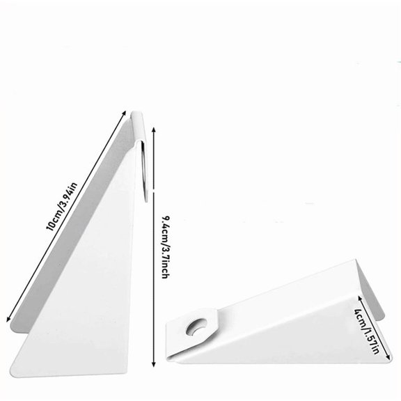 Mosiee 25Pcs for Aluminum Gutter Wedges for Perfectly Leveling 5-Inch K-Style 4Cm