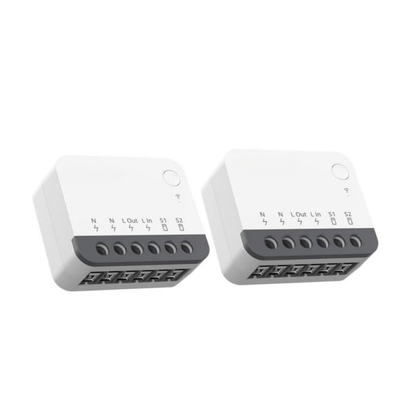 Mosiee 2Pcs Zbminir2 for Zigbee Smart Light Switch Hub for Home Voice Control for Alexa