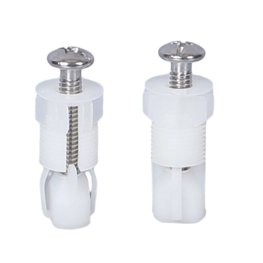 Mosiee 2X Toilet Lid Fixing Bolt Stainless Steel Nylon Expansion Screw