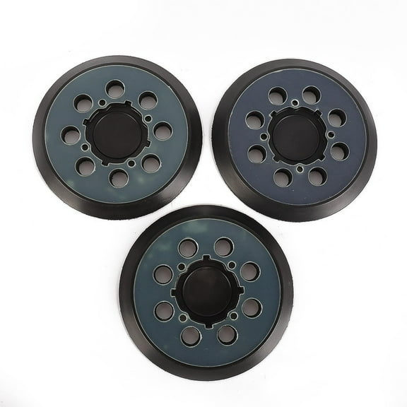 Mosiee 3 Pcs Replacement 5 Inch Sanding Pad Backing with 8 Holes for Dwe6423 and Compatible Sander Models Efficient Dust Control