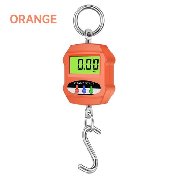 Mosiee 300kg electronic crane scale hook scale portable handheld electronic crane scale Orange