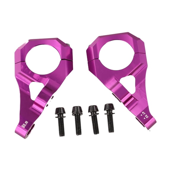 Mosiee 31.8Mm Direct Mount Stem Cnc Aluminum Alloy Black Handlebar Riser for Dual Crown Forks Dh Mtb Cycling Replacement Spare Parts Purple