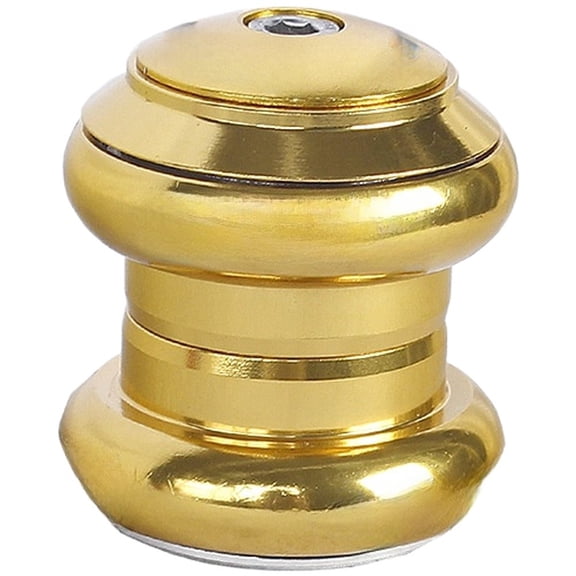 Mosiee 34Mm Alloy Bicycle Headset with 2 Bearings for Road And Mountain Bikes 34Mm Anodized Gold