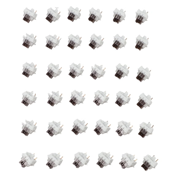 Mosiee 36PCS 3pin Tactile Mechanical Keyboard Switches Compatible with Style Keyboards for Responsive and Clicky Typing Experience Brown