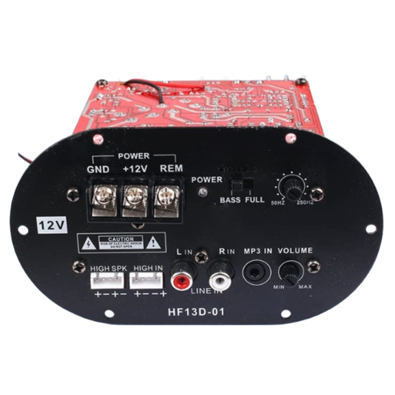 Mosiee 400W Car Audio Enhancement Module for 8-10 Inch Subwoofer with Bass Control Oval