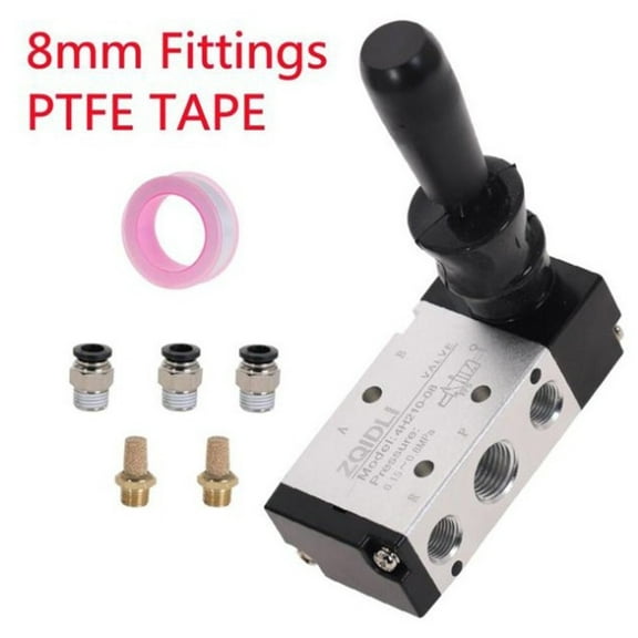 Mosiee 5/2 Way Hand Lever Operated Pneumatic Control Valve for Efficient Control Pc8-02