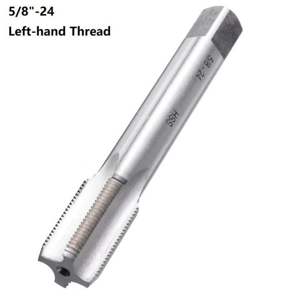 Mosiee 5/8 24 Left Hand Thread Tap for Restoring Threads In Carbon Steel and Cast Iron Crafted From Hss for Durability