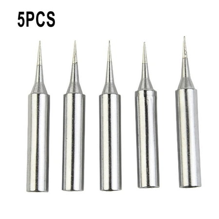 Mosiee 5Pcs 900M-T-I Soldering Iron Replacement Tips for 936 937 Soldering Station Pure Copper Heat Resistant Plating Alloy Head