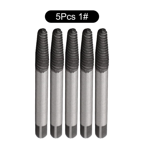 Mosiee 5Pcs Screw Extractor Center Drill Bits Guide Set for Broken Damaged Bolts Screws Remover Speed Out Screw Easy Out Remover Tools