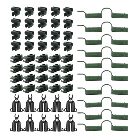 Mosiee 60Pcs Adjustable Plant Trellis Connector Clip Garden Stakes Connectors 11Mm