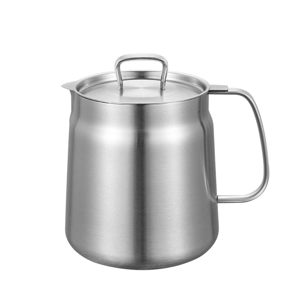 Mosiee 68Oz Stainless Steel Oil Filter Pot Large Capacity Versatile Oil ...