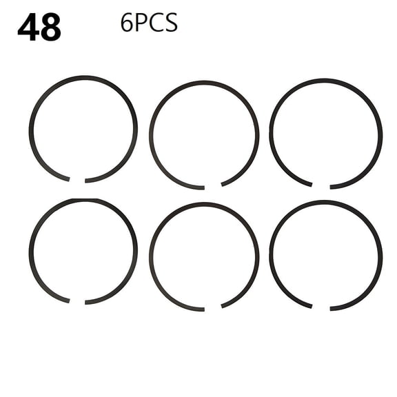 Mosiee 6Pcs Air-Compressor Piston-Ring Kit Oil Ring Air Pump Accessories Metal Pneumatic-Parts Piston Ring 48mm
